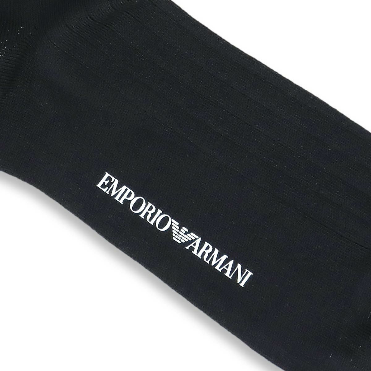 EMPORIOARMANIエンポリオアルマーニ日本製ビジネスDress光沢感・発色性に優れた連続シルケット加工糸使用綿混リブクルー丈メンズ男性紳士ソックス靴下男性メンズプレゼント贈答ギフト02312510