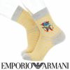 EMPORIOARMANIエンポリオアルマーニ日本製ボーダースキーベアショート丈メンズソックス男性紳士靴下プレゼント贈答ギフト02322284