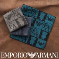 EMPORIOARMANI（エンポリオアルマーニ）マンガベア綿100％タオルハンカチ（ハンドタオル）2340-014男性メンズプレゼント贈答ギフト