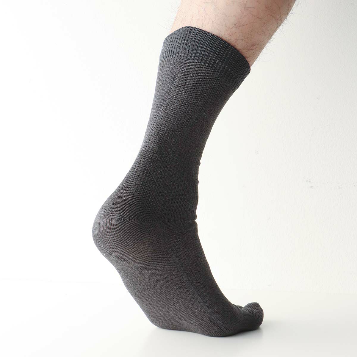 日本製和紙無地5本指親指セパレートホールガーメントクルー丈メンズ無地ソックス靴下NAIGAICOMFORTナイガイコンフォート男性紳士プレゼントギフト02302525父の日プレゼントギフト