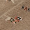 DAKSダックス日本製カジュアル綿混ゆったりソフトフィットメランジダックスフント柄クルー丈メンズソックスプレゼント贈答ギフト02512617