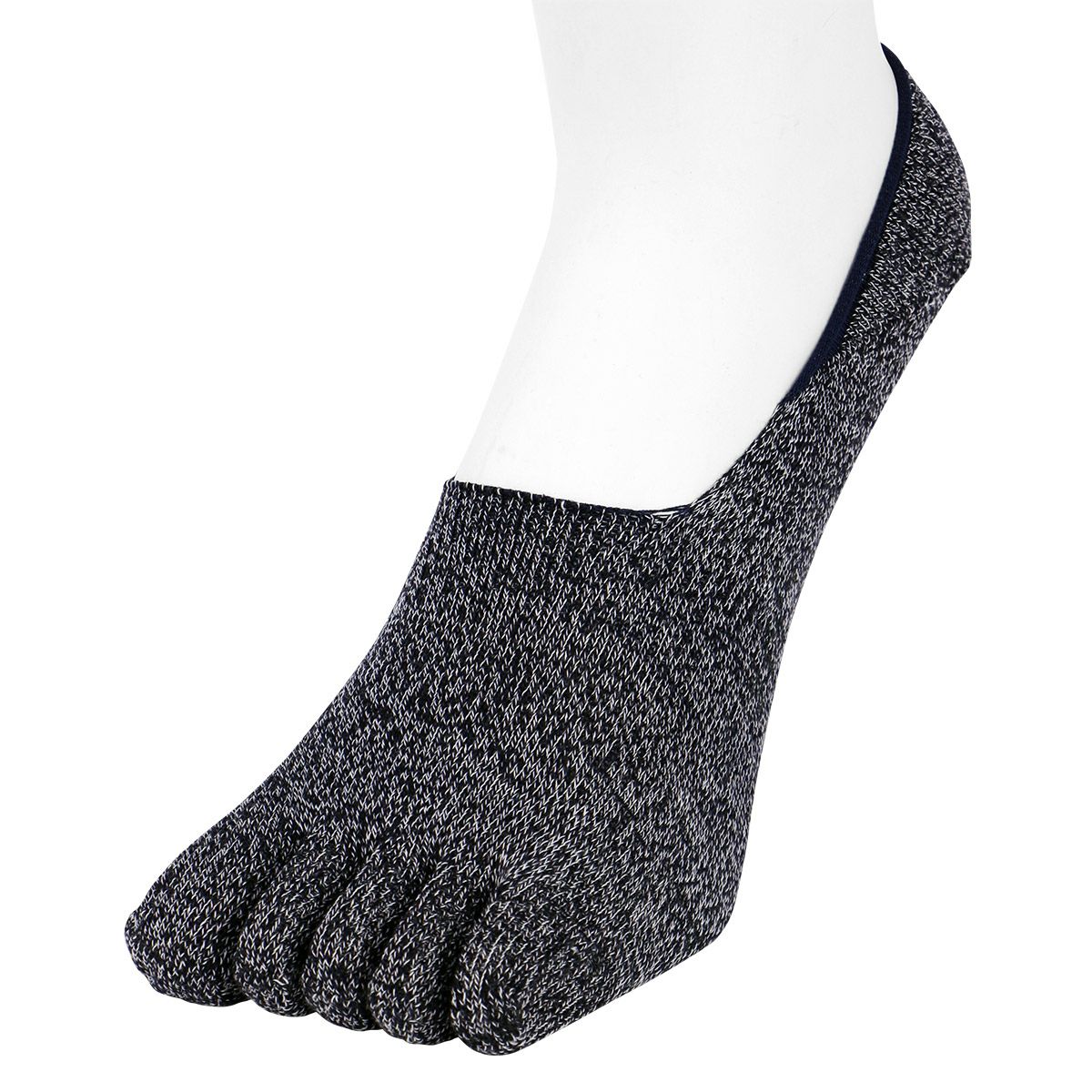 メンズかかと滑り止め付き接触冷感5本指フットカバーカバーソックスクールビズNAIGAISTYLEナイガイスタイル靴下ソックス男性メンズプレゼント贈答ギフト2352-003スリッポンデッキシューズポイント10倍