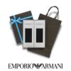 【送料無料】EMPORIOARMANI（エンポリオアルマーニ）メンズソックスオールシーズン用靴下Dressリブクルー丈ソックスブランド靴下2足組ギフトセット男性メンズプレゼント贈答ギフトEA-2P-RBポイント10倍