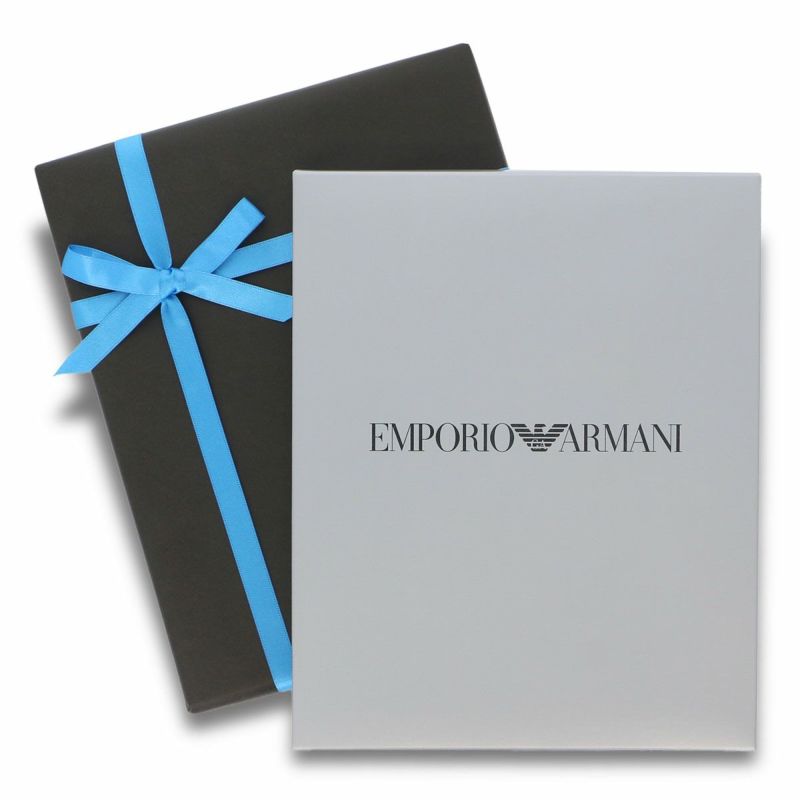 【送料無料】EMPORIOARMANI（エンポリオアルマーニ）メンズソックスオールシーズン用靴下Dressリブクルー丈ソックスブランド靴下2足組ギフトセット男性メンズプレゼント贈答ギフトEA-2P-RBポイント10倍