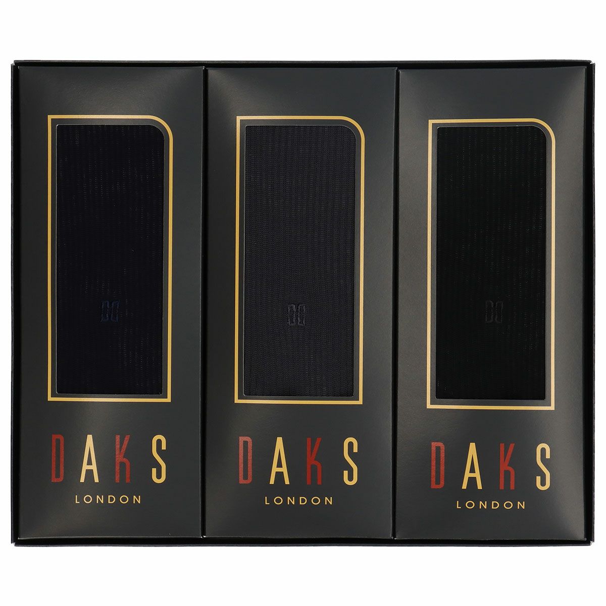 Daks ダックスブランド靴下 3足組 大きいサイズ 大寸 ギフトセット日本製 綿100 ロゴ刺繍 リブ クルー丈 メンズ ビジネス ソックス 靴下 男性 紳士 プレゼント ギフトgiftset 父の日 靴下 ソックス通販のナイガイ公式ショップ