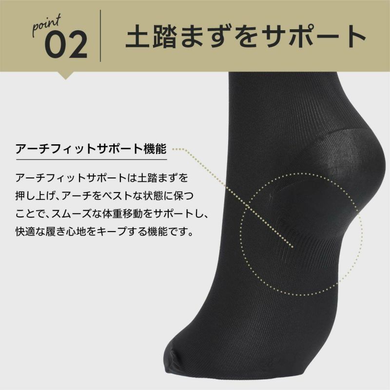 365日最短翌日発送】NAIGAI COMFORT ナイガイ コンフォート 着圧 足首30hPa ふくらはぎ20hPa 段階圧力設計 ハイソックス  弾性ストッキング レディース 03070303 | ソックス・アンダーウェア・ホームウェア通販のナイガイ公式ショップ