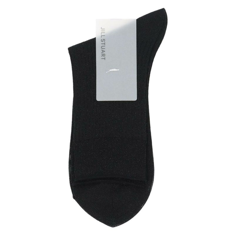 JILLSTUARTジルスチュアート日本製シアーシャイニーリブクルー丈レディースソックス靴下女性婦人プレゼントギフト03145427