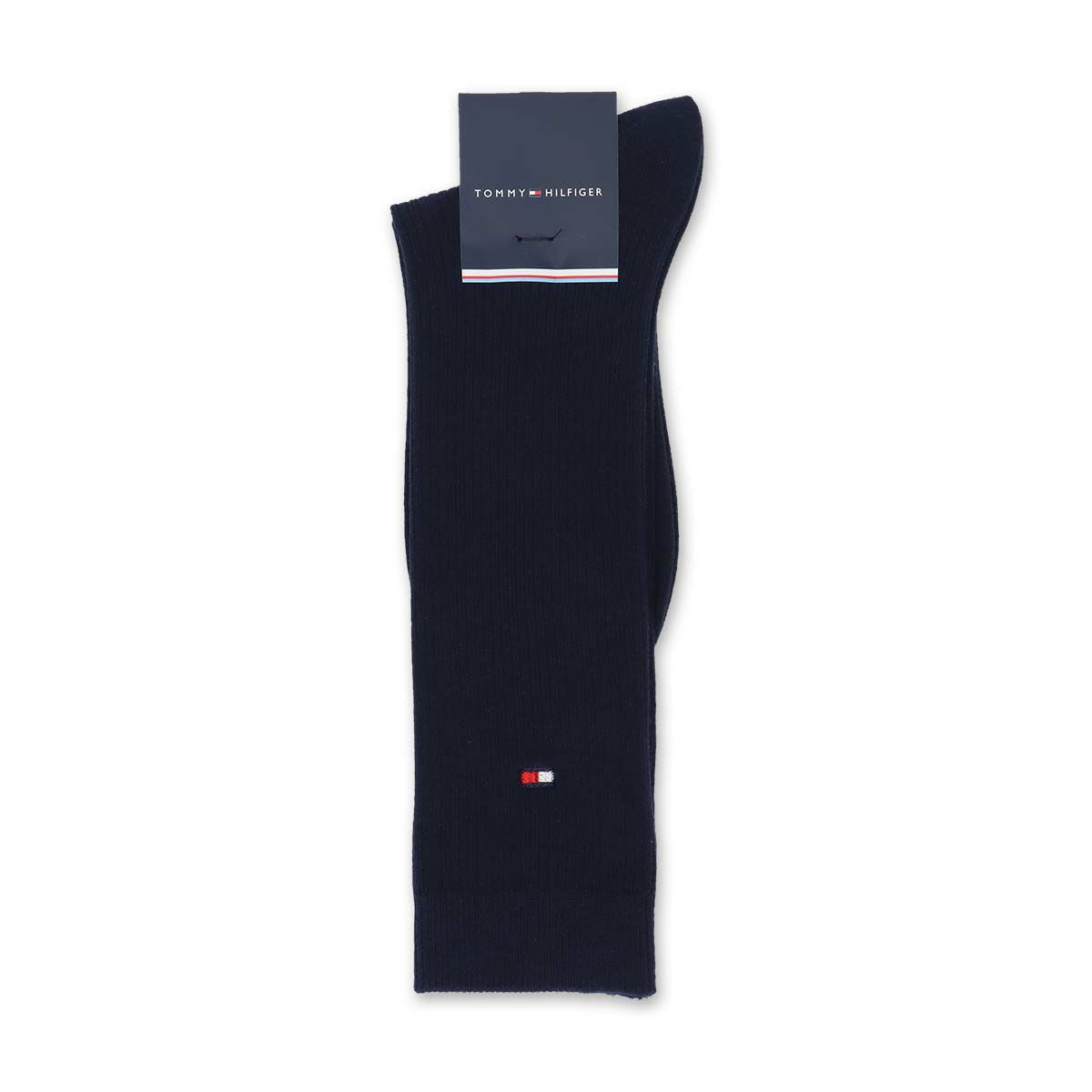 TOMMYHILFIGER｜トミーヒルフィガースクールソックスワンポイント刺繍28cm丈レディスハイソックス靴下3481-410ポイント10倍
