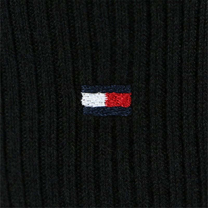 TOMMYHILFIGER｜トミーヒルフィガースクールソックスワンポイント刺繍28cm丈レディスハイソックス靴下3481-410ポイント10倍