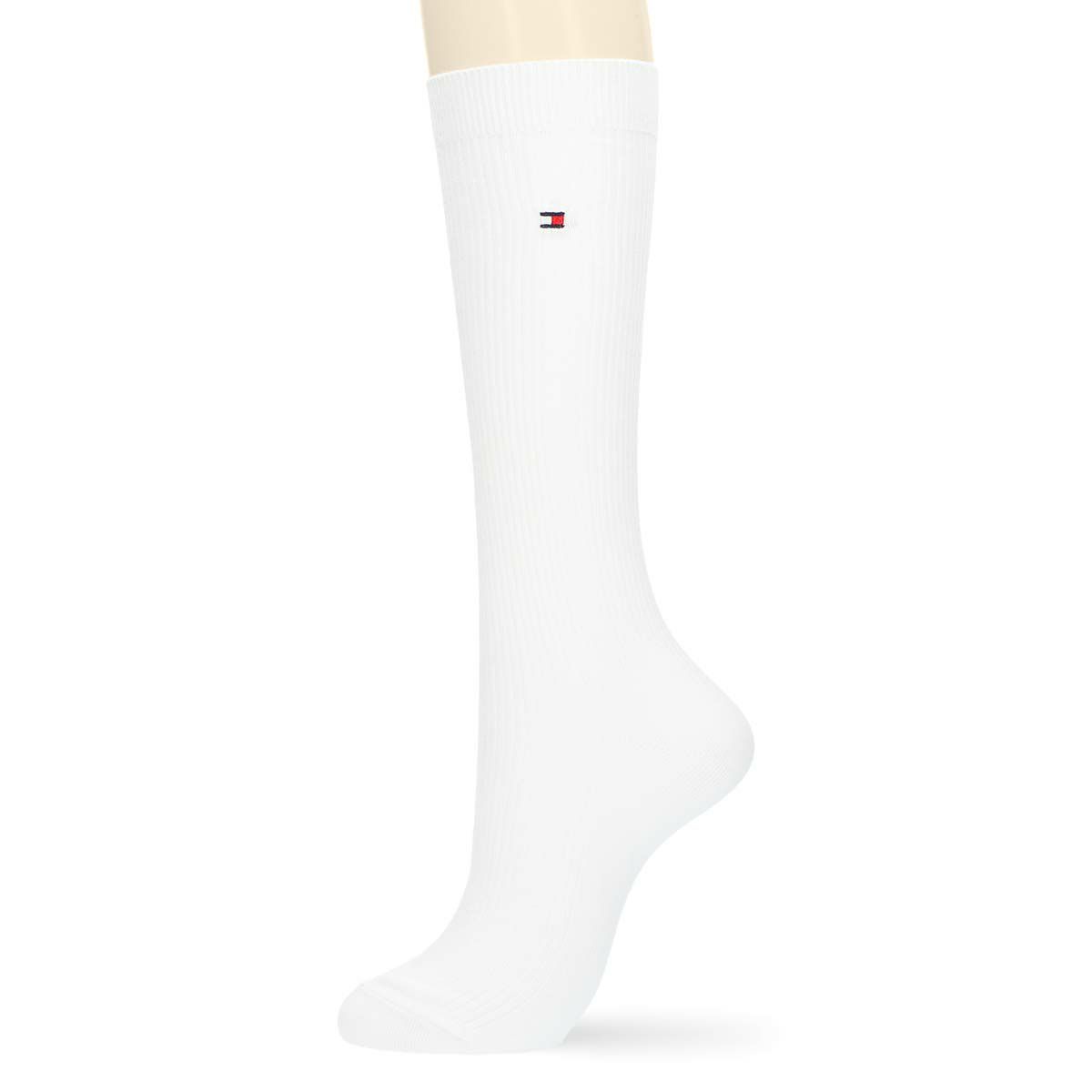 TOMMYHILFIGER｜トミーヒルフィガースクールソックスワンポイント刺繍32cm丈レディスハイソックス靴下3481-411ポイント10倍
