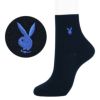 PLAYBOY（プレイボーイ）14cm丈スクールソックスワンポイント両面刺繍入りリブレディスクルーソックス靴下3737-350ポイント10倍