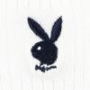 PLAYBOY（プレイボーイ）スクールソックスワンポイント刺繍28cm丈レディスハイソックス靴下3737-352ポイント10倍