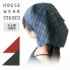 HOUSEWEARSTUDIOハウスウェアスタジオ日本製チェック柄三角巾綿100％レディース70370242