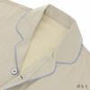 極眠byNAIGAIコットン100％プレミアムサテンスームスシャインパジャマ前開き長袖長丈パンツ【Lサイズ】メンズ男性紳士73380207