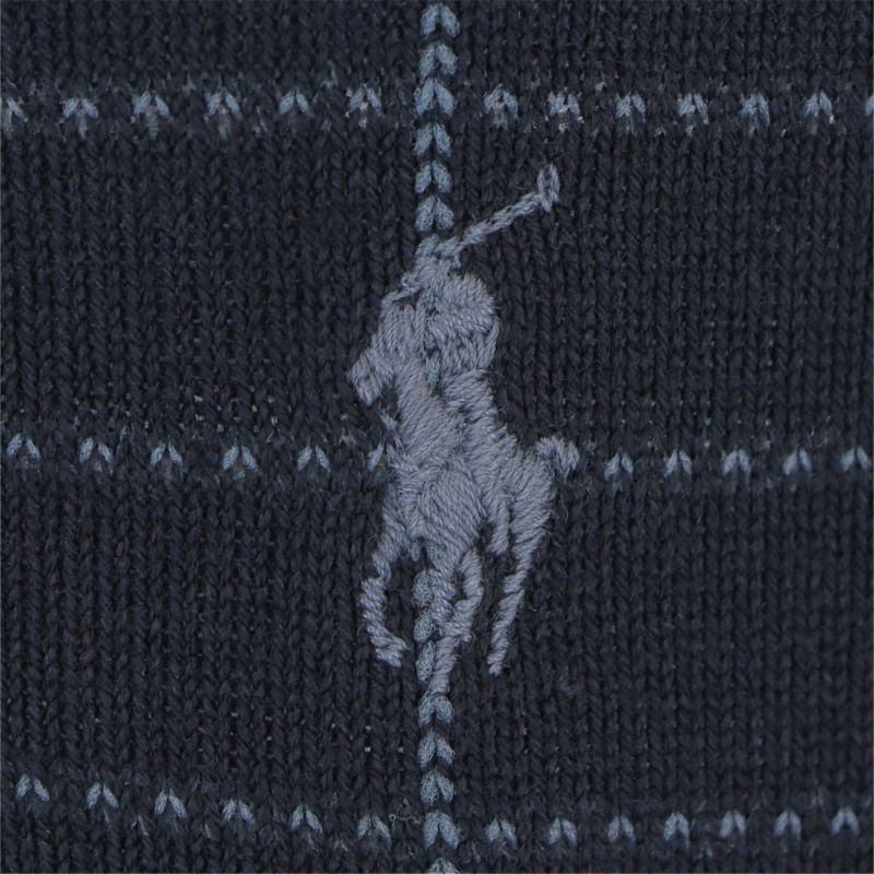 POLO RALPH LAUREN 2足セット 箱入り ギフトセット 日本製 綿混 ワンポイント刺繍 格子柄 クルー丈 メンズ ソックス  PLC-20C giftset ギフト プレゼント