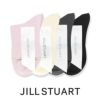 JILLSTUARTジルスチュアート日本製ヒアルロン酸加工消臭加工ナイロンプレーンショートクルー丈レディースソックス靴下女性婦人プレゼントギフト03145403