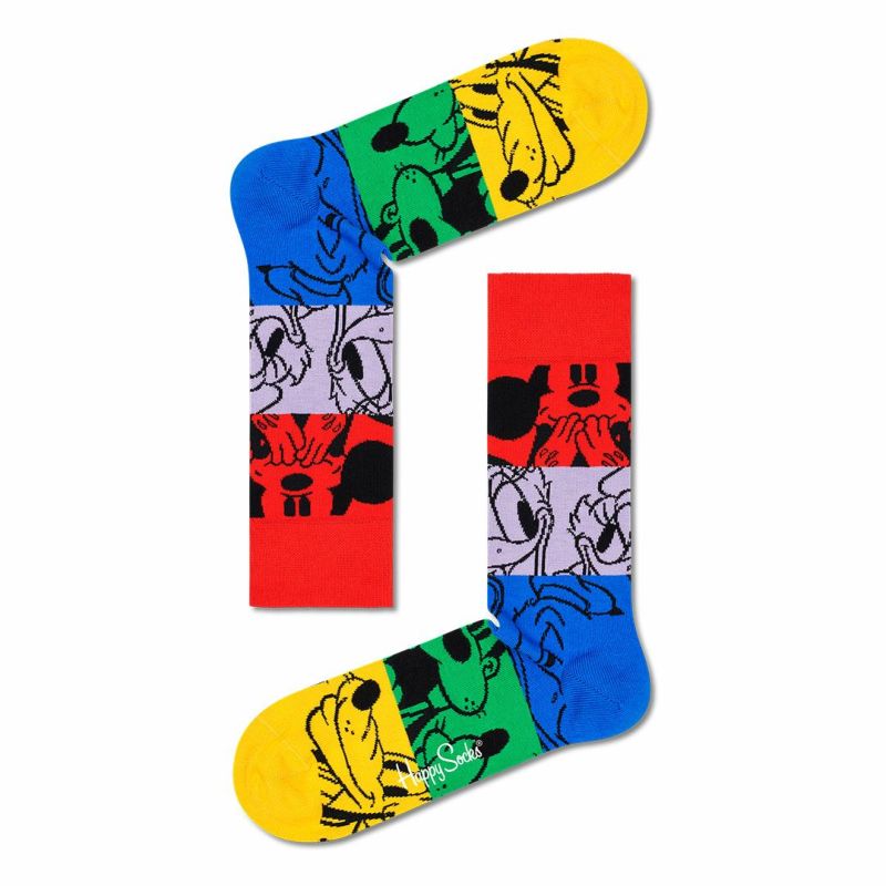 HappySocksハッピーソックス【Limited】HappySocks×Disney(ディズニー)ColorfulFriends（カラフルフレンズ）クルー丈ソックス靴下ユニセックスメンズ＆レディスプレゼント贈答ギフト14211011