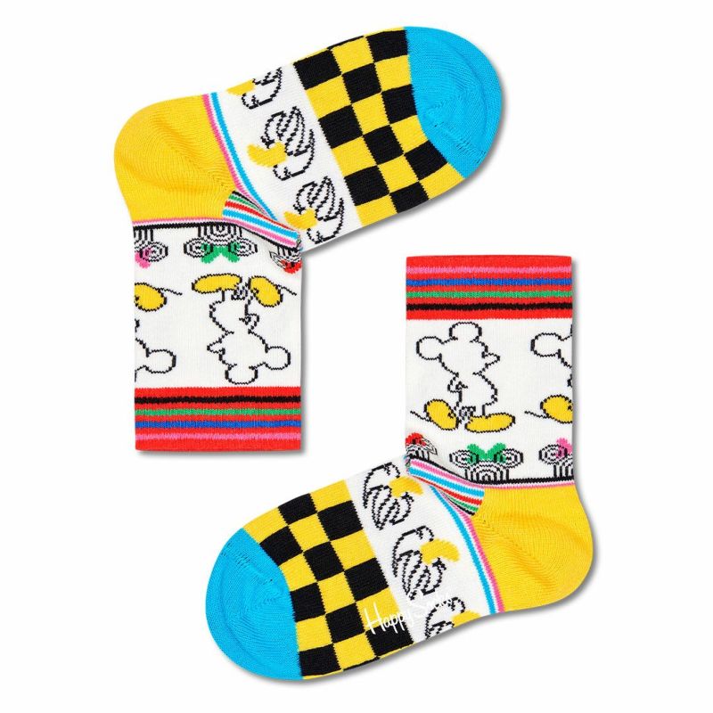 Happy Socks × Disney ( ディズニー ) Sunny Sketch ( サニー スケッチ ) クルー丈 ソックス キッズ  14213007 | 靴下 ソックス 通販のナイガイ公式オンラインショップ