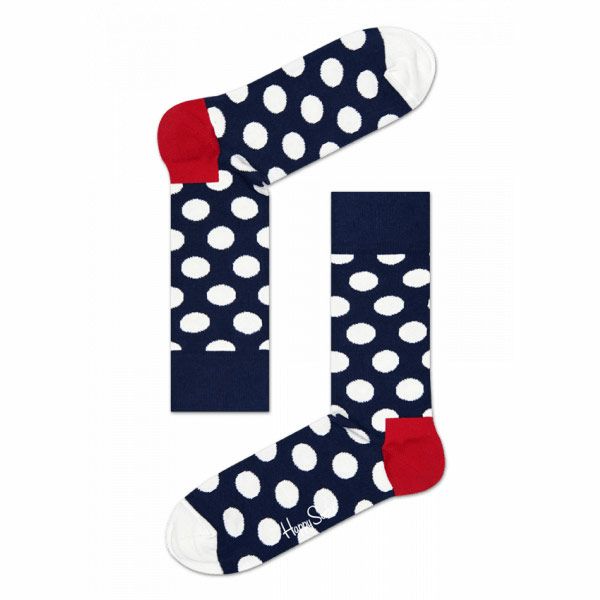 HappySocksハッピーソックスBIGDOT（ビッグドット）クルー丈綿混ソックス靴下ユニセックスメンズ＆レディス1A110001