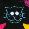 HappySocksハッピーソックスCAT（キャット）クルー丈綿混ソックス靴下ユニセックスメンズ＆レディス1A113039