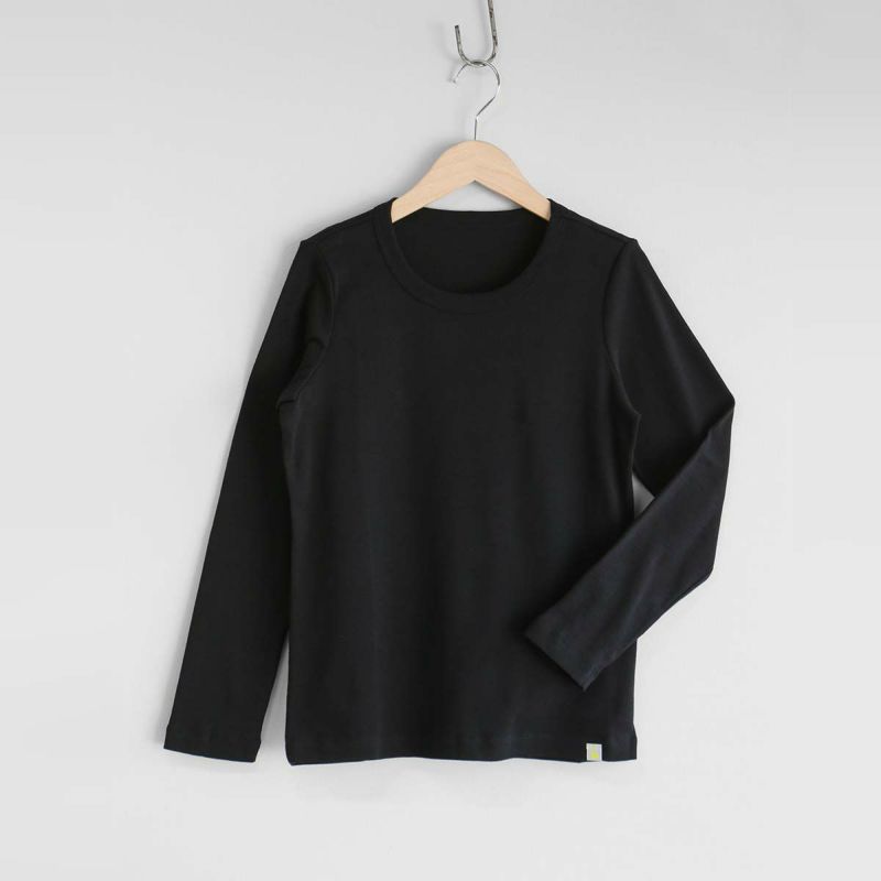 HOUSEWEARSTUDIOPLUSハウスウェアスタジオプラスONEMILEWEARワンマイルウェア日本製綿100％クル－ネック長袖Tシャツ【Lサイズ】レディース70360044