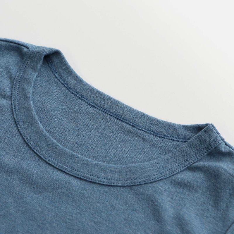 HOUSEWEARSTUDIOPLUSハウスウェアスタジオプラスONEMILEWEARワンマイルウェア日本製綿100％クル－ネック長袖Tシャツ【Lサイズ】レディース70360044