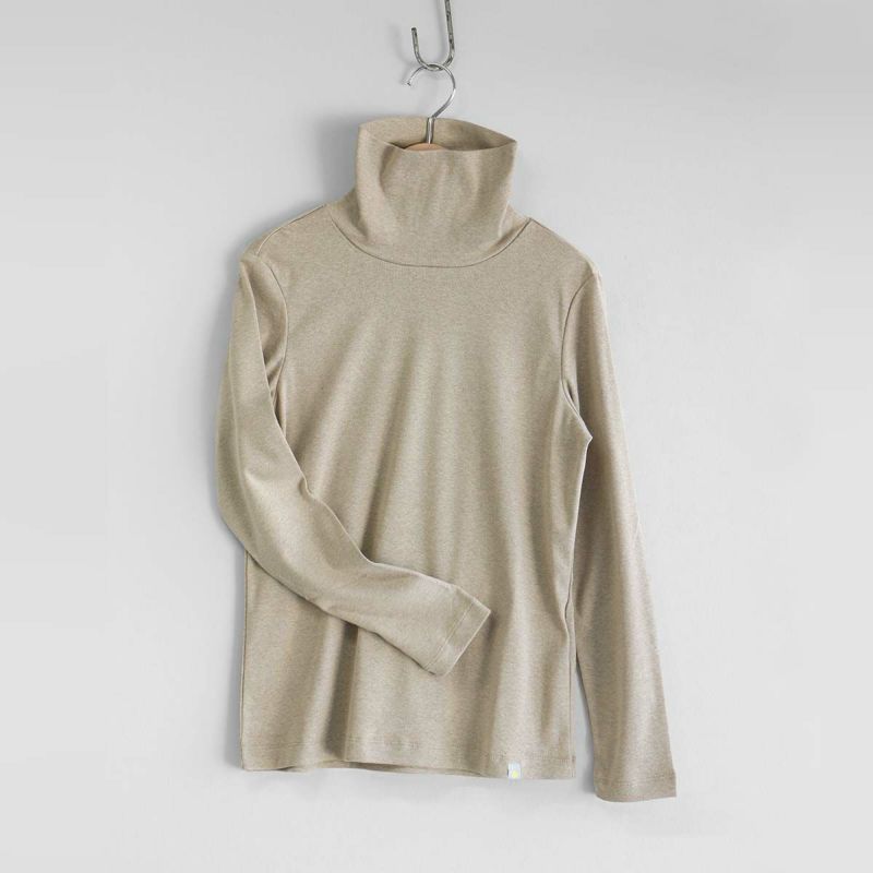 HOUSEWEARSTUDIOPLUSハウスウェアスタジオプラスONEMILEWEARワンマイルウェア日本製綿100％タートルネック長袖Tシャツ【Mサイズ】レディース70360045