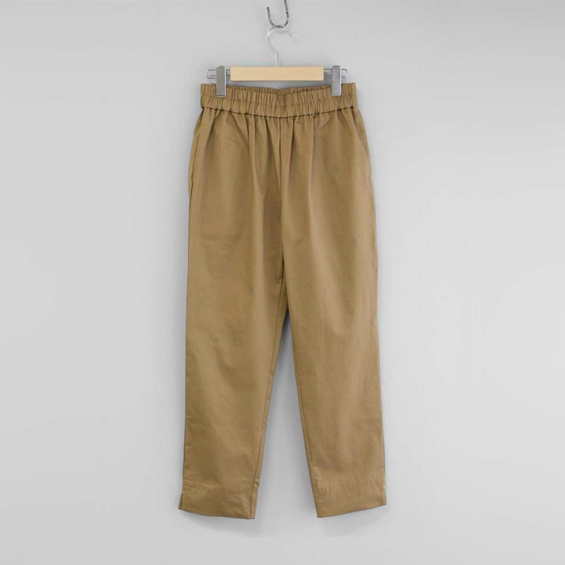HOUSEWEARSTUDIOPLUSハウスウェアスタジオプラスONEMILEWEARワンマイルウェア日本製綿麻ラチネストレッチスッキリとしたシルエット9分丈パンツレディース70360052