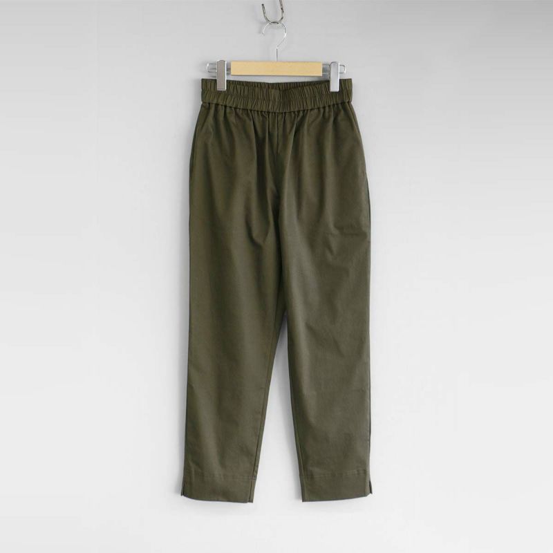 HOUSEWEARSTUDIOPLUSハウスウェアスタジオプラスONEMILEWEARワンマイルウェア日本製綿麻ラチネストレッチスッキリとしたシルエット9分丈パンツレディース70360052