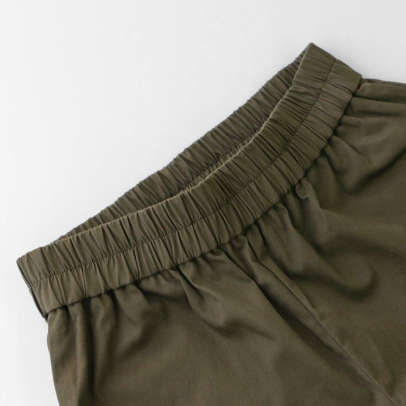 HOUSEWEARSTUDIOPLUSハウスウェアスタジオプラスONEMILEWEARワンマイルウェア日本製綿麻ラチネストレッチスッキリとしたシルエット9分丈パンツレディース70360052