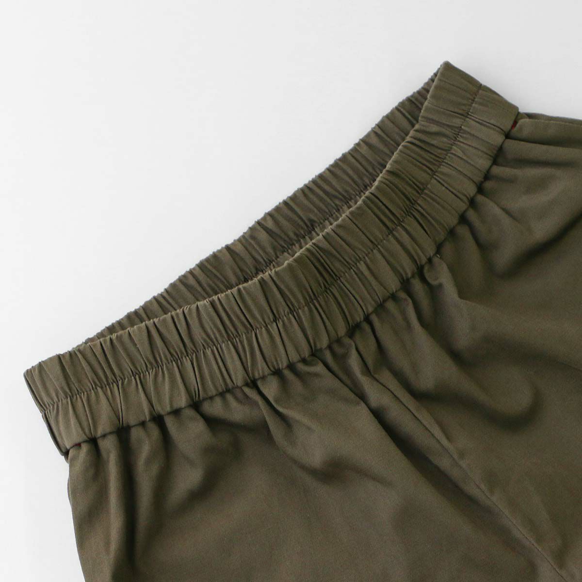 HOUSEWEARSTUDIOPLUSハウスウェアスタジオプラスONEMILEWEARワンマイルウェア日本製綿麻ラチネストレッチスッキリとしたシルエット9分丈パンツレディース70360052