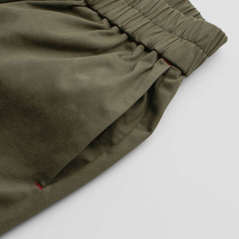 HOUSEWEARSTUDIOPLUSハウスウェアスタジオプラスONEMILEWEARワンマイルウェア日本製綿麻ラチネストレッチスッキリとしたシルエット9分丈パンツレディース70360052