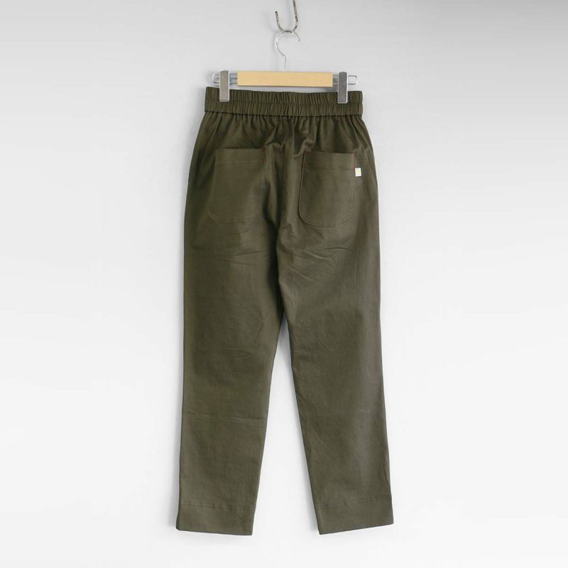 HOUSEWEARSTUDIOPLUSハウスウェアスタジオプラスONEMILEWEARワンマイルウェア日本製綿麻ラチネストレッチスッキリとしたシルエット9分丈パンツレディース70360052