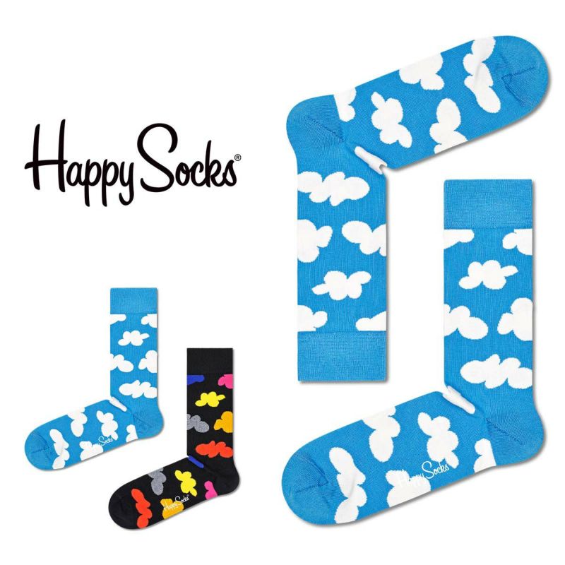 Happy Socks Cloudy (クラウディ) クルー丈 ソックス ユニセックス 10211082 | ソックス ・アンダーウェア・ホームウェア通販のナイガイ公式ショップ