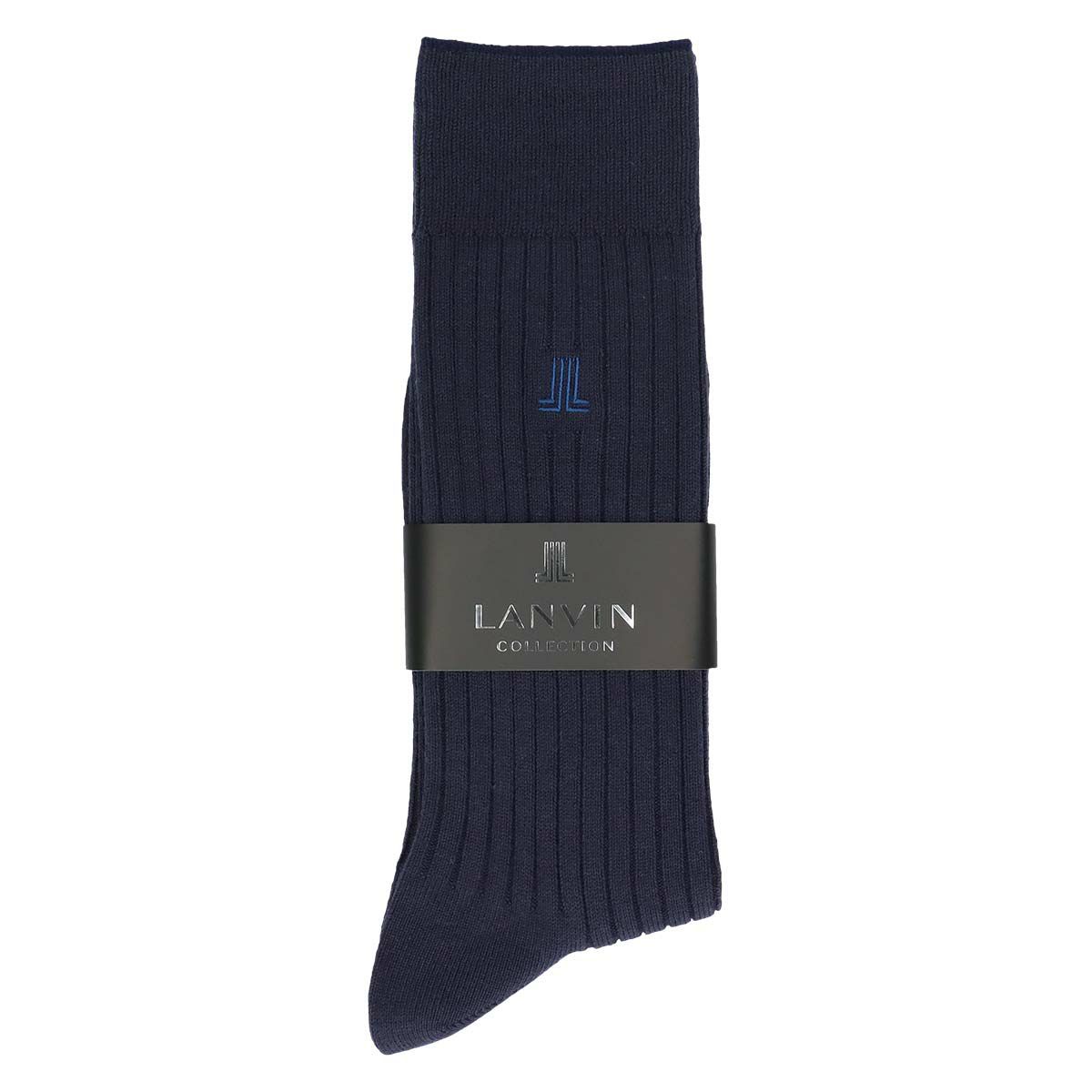 LANVIN COLLECTION 日本製 ECOテンセル モダールMIX ワンポイント リブ