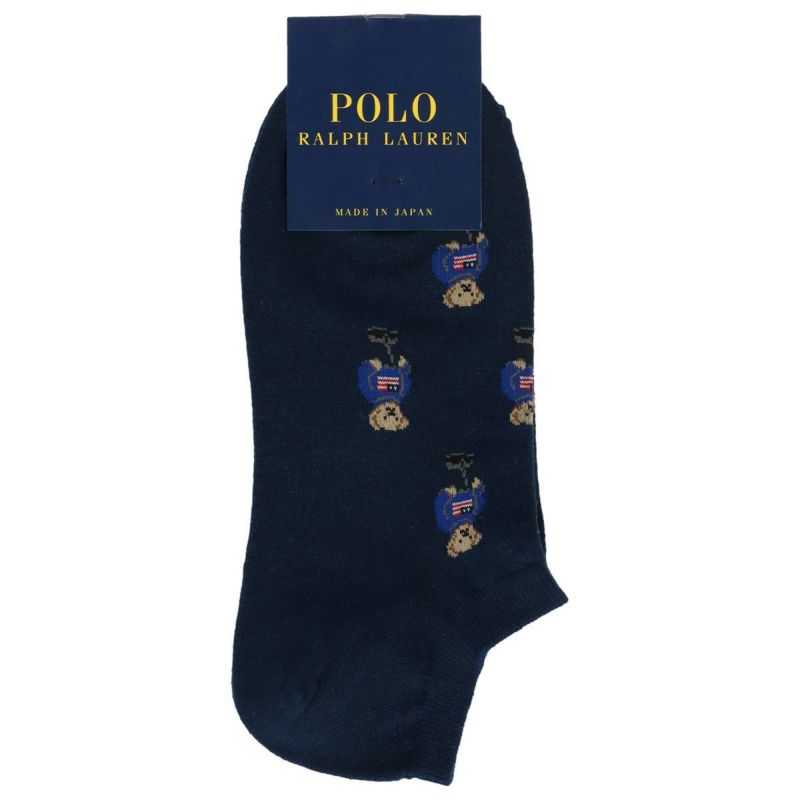 POLO RALPH LAUREN 日本製 綿麻混 ミニポロベア スニーカー丈 ソックス レディース 03207806 | ソックス ・アンダーウェア・ホームウェア通販のナイガイ公式ショップ