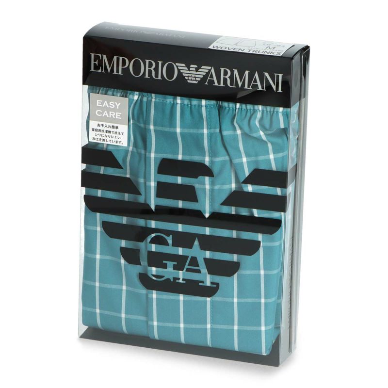 EMPORIOARMANIエンポリオアルマーニウィンドウチェックウーブントランクスパンツ【M/L】EUサイズ男性メンズプレゼント贈答ギフト54220002公式ショップ正規ライセンス商品