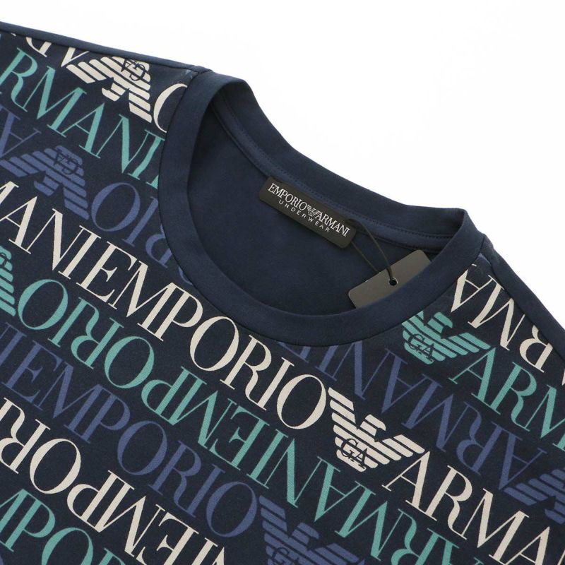 EMPORIOARMANIエンポリオアルマーニLOGOMIXPYJAMASロゴミックスパジャマ部屋着上下セットEUサイズ男性メンズプレゼント贈答ギフト54050672公式ショップ正規ライセンス商品