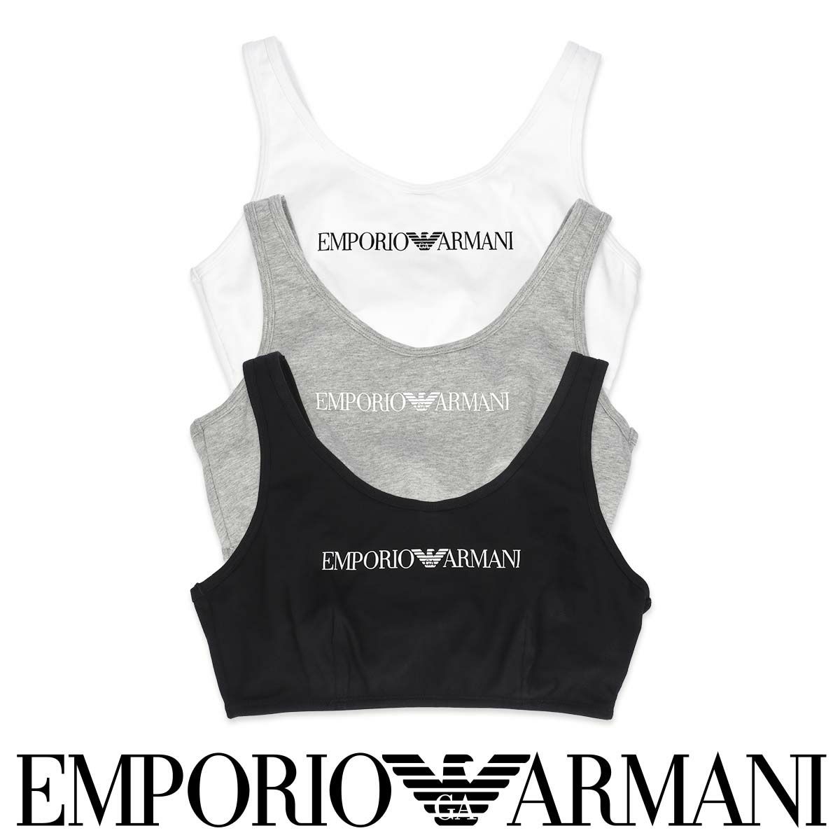 EMPORIOARMANIエンポリオアルマーニICINICLOGOBANDアイコニックロゴバンドBRALETTEBRAブラレットブラEUサイズ女性レディースプレゼント贈答ギフト54122703公式ショップ正規ライセンス商品