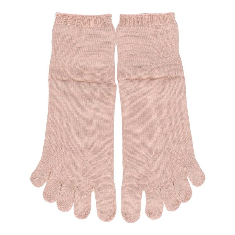 NAIGAICOMFORTナイガイコンフォートはきくちソフト3D親指セパレートシルク混5本指ショート丈ソックスレディース女性婦人プレゼントギフト03022255