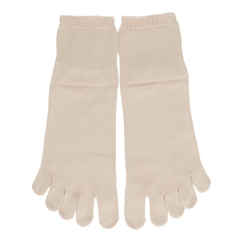 NAIGAICOMFORTナイガイコンフォートはきくちソフト3D親指セパレートシルク混5本指ショート丈ソックスレディース女性婦人プレゼントギフト03022255