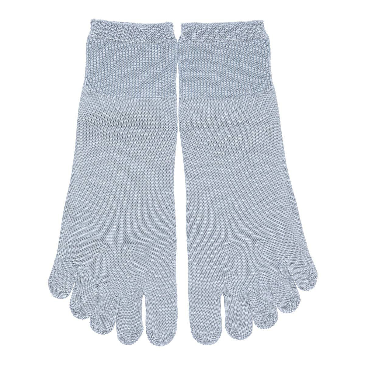 NAIGAICOMFORTナイガイコンフォートはきくちソフト3D親指セパレートシルク混5本指ショート丈ソックスレディース女性婦人プレゼントギフト03022255