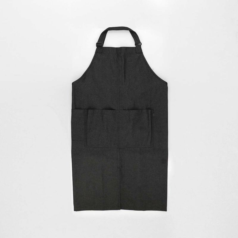 HOUSEWEARSTUDIOハウスウェアスタジオ首掛け前結びエプロンデニムシンプル無地メンズ男性用プレゼント贈答ギフト70372052