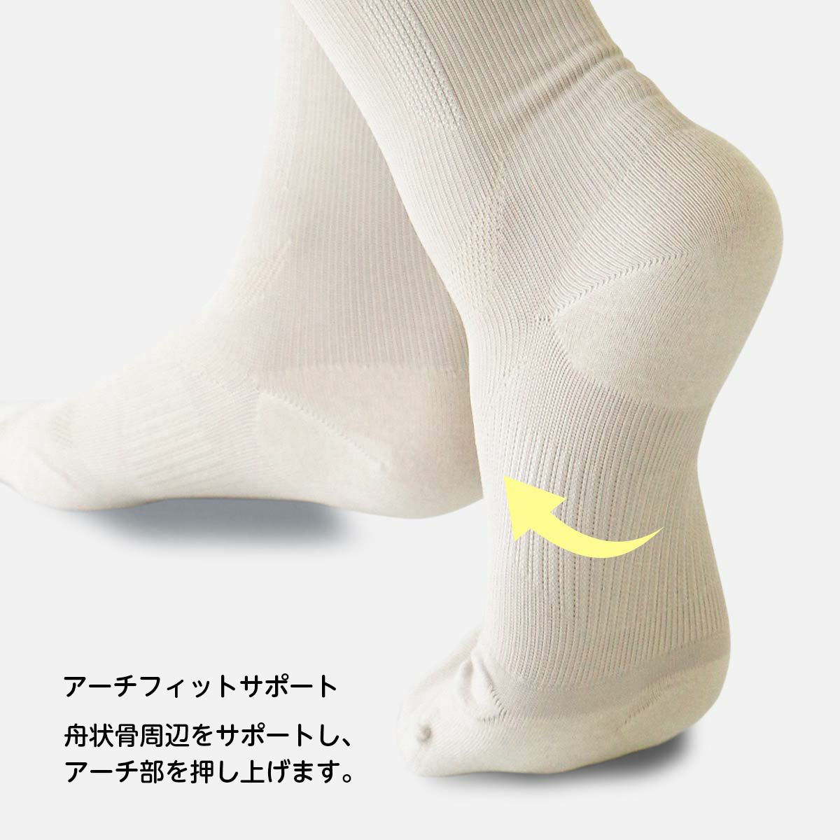 【ハイソックス】NAIGAIPERFORMANCEナイガイパフォーマンスアーチフィットサポートレディース靴下女性用着圧足口23hPa足首30hPa日本製着圧ソックス夜間頻尿ギフト90301006