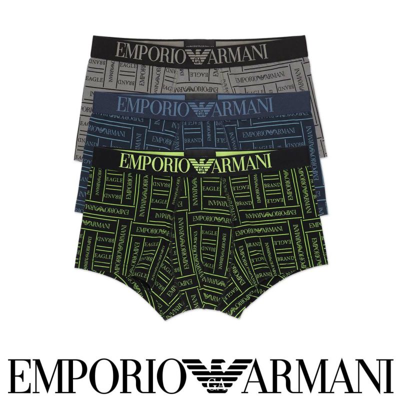 EMPORIOARMANIエンポリオアルマーニEAGLEBRANDLOGOイーグルブランドロゴボクサーパンツブランドコットン綿EUサイズ男性メンズプレゼント贈答ギフト54075080公式ショップ正規ライセンス商品