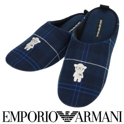 EMPORIO ARMANI エンポリオ アルマーニ チェックベア ルームシューズ