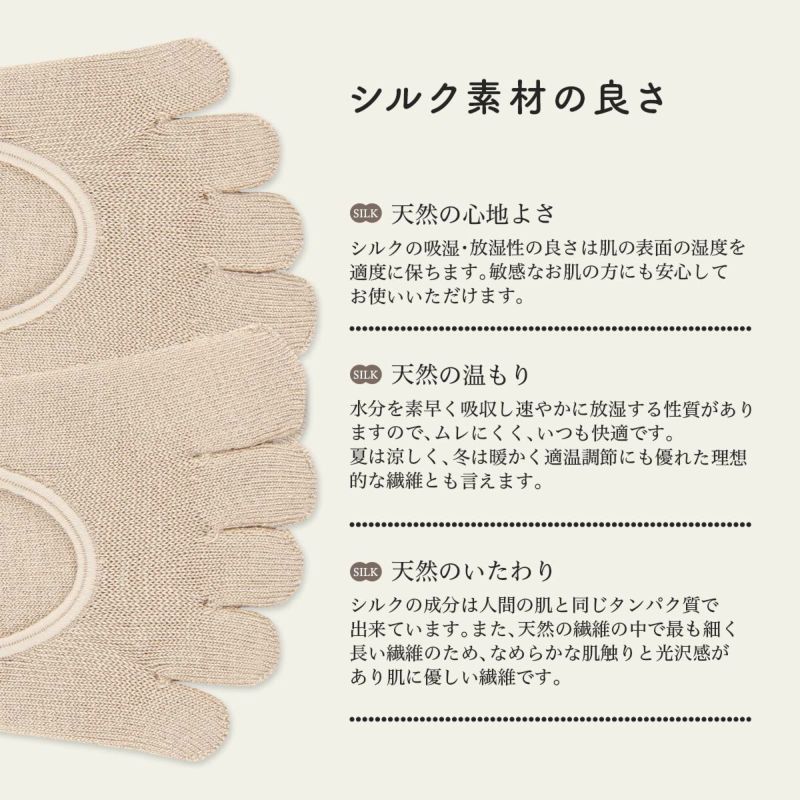 ホールガーメントシルク(絹)混かかと滑り止め付き5本指フットカバーカバーソックスNAIGAICOMFORTナイガイコンフォートレディースソックス靴下女性婦人プレゼント無料ラッピングギフトレッグソリューション03022263