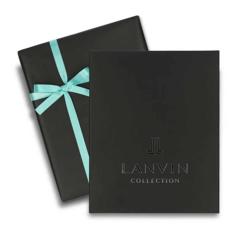 【送料無料】男性プレゼントLANVINCOLLECTIONランバンコレクションブランド靴下2足組ギフトセット手提げ紙袋付きオールシーズン用リブ編みクルー丈メンズソックス靴下男性メンズプレゼント贈答02492052（LV-20-RB）giftset