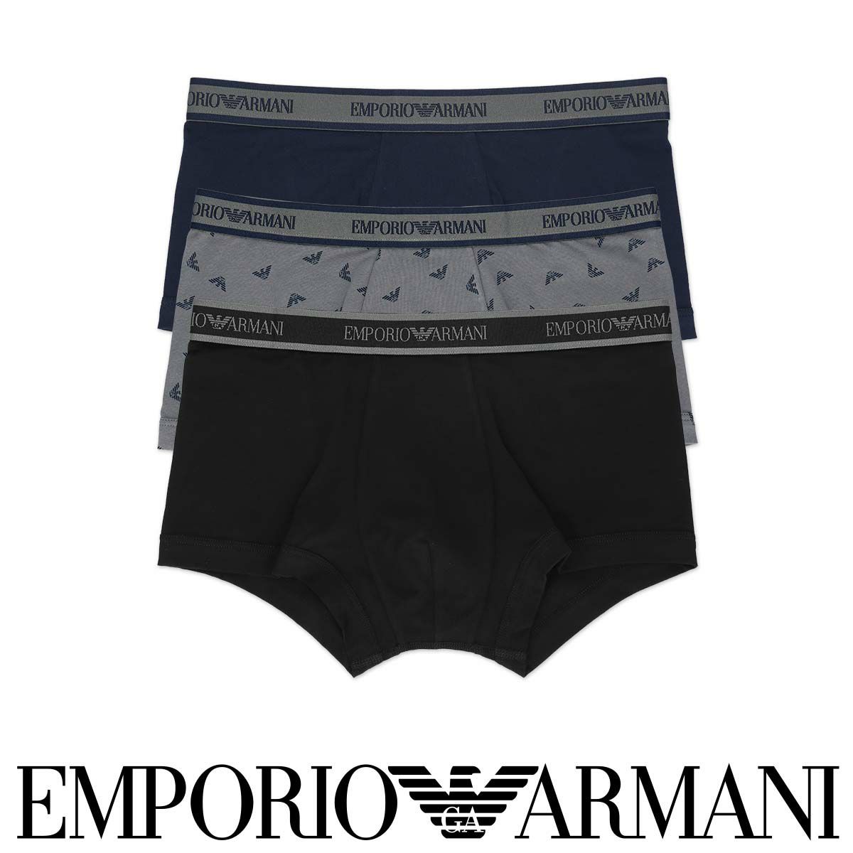 2枚セット】EMPORIO ARMANI エンポリオ アルマーニ BOLD MONOGRAM