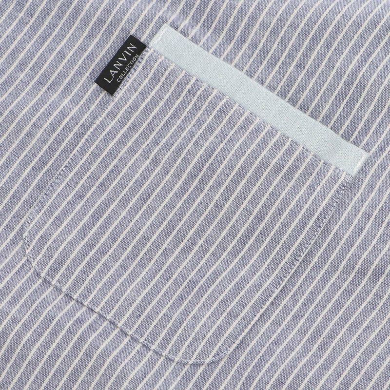 LANVINCOLLECTIONランバンコレクション【SMLサイズ】上下セットチェック柄長袖パジャマシャツ前ボタンメンズ綿100%おしゃれ男性紳士プレゼントギフト54420047公式ショップ正規ライセンス商品